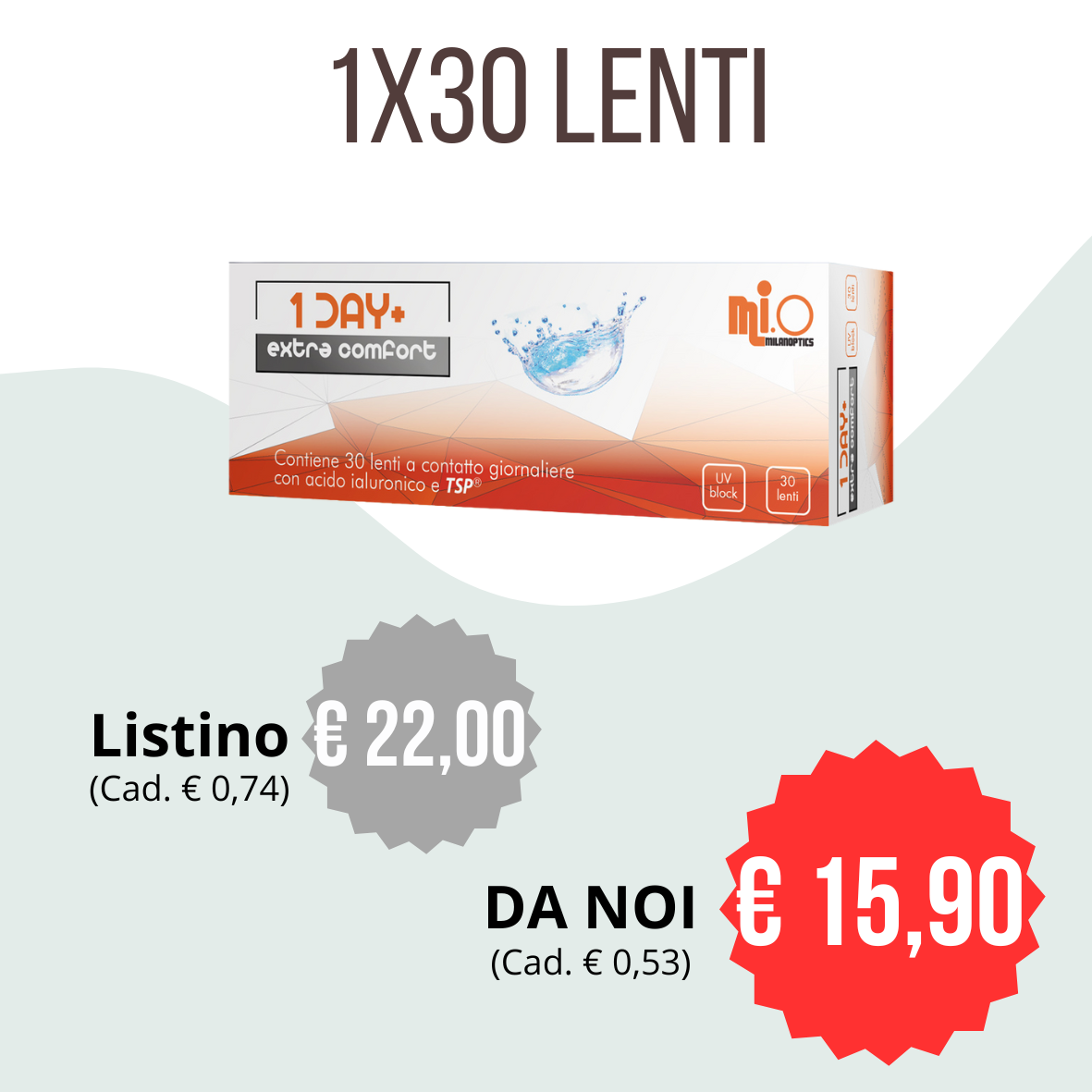 Lenti a contatto giornaliera 1Day Mi.O 30