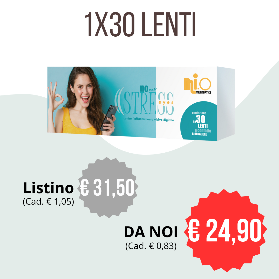 Lenti a contatto 1DAY NOmore STRESS eyes 30PK