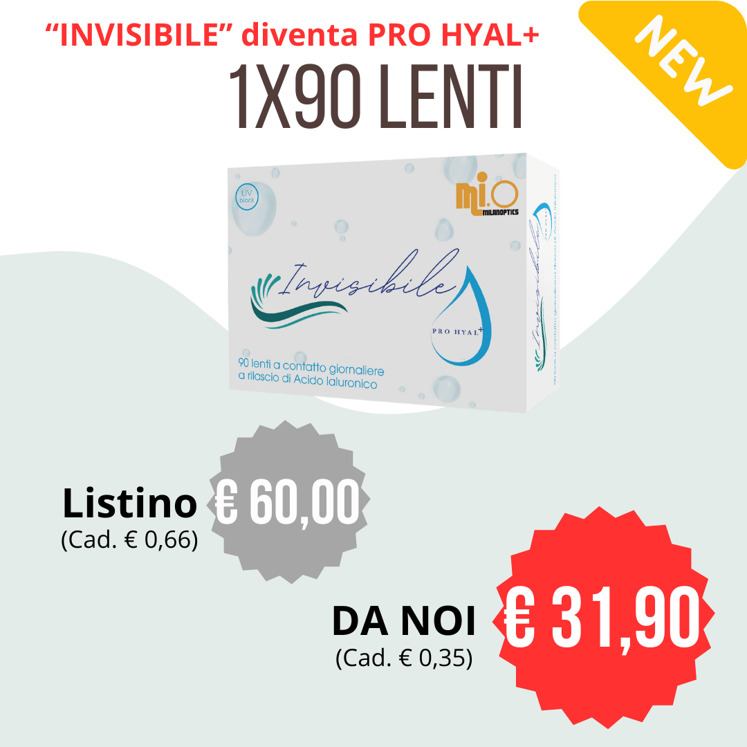 Lenti a contatto giornaliera INVISIBILE 90 PRO HYAL+ "NOVITA'"