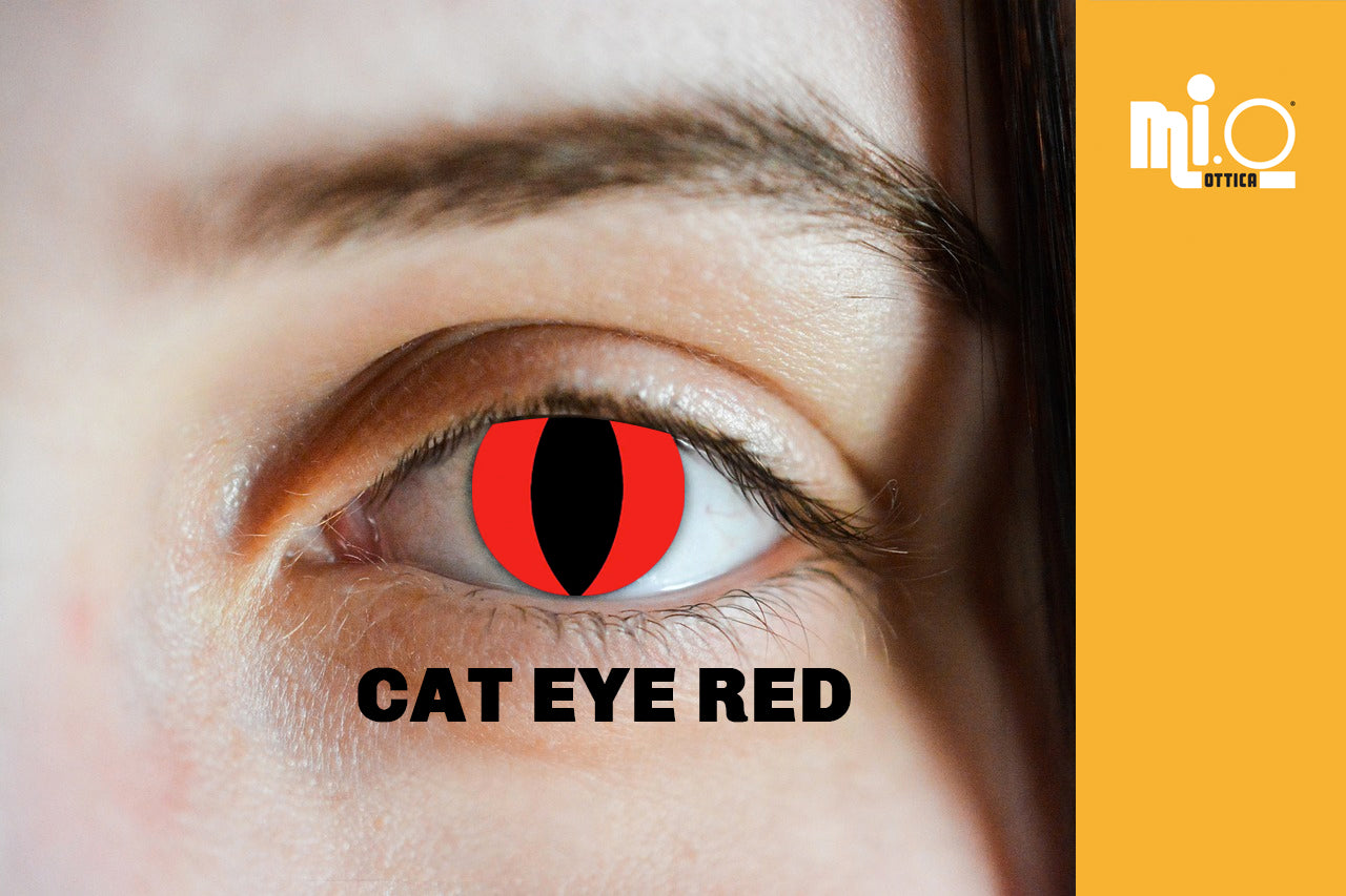 Coppia di Lenti a contatto colorate CAT EYE RED