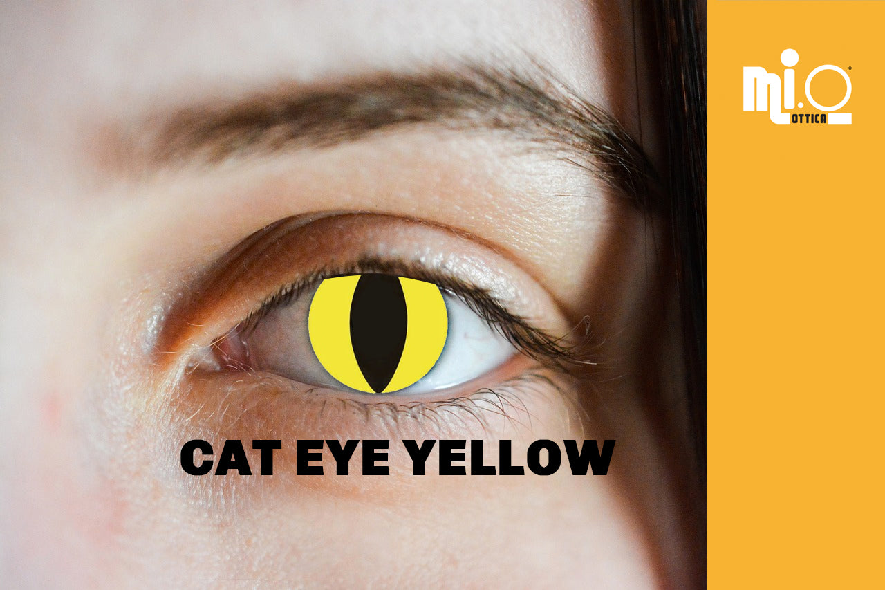 Coppia di lenti a contatto colorate CAT EYE YELLOW