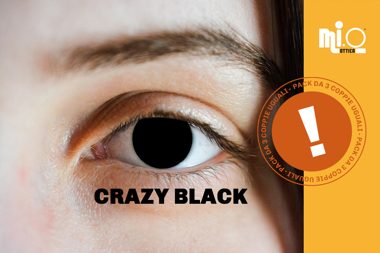 Pack da 6 lenti a contatto colorate CRAZY BLACK
