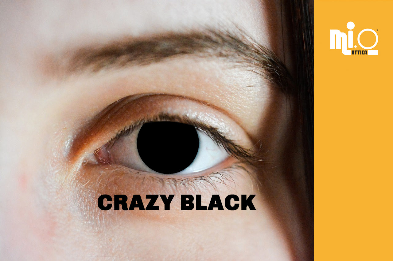 Coppia di lenti a contatto colorate CRAZY BLACK