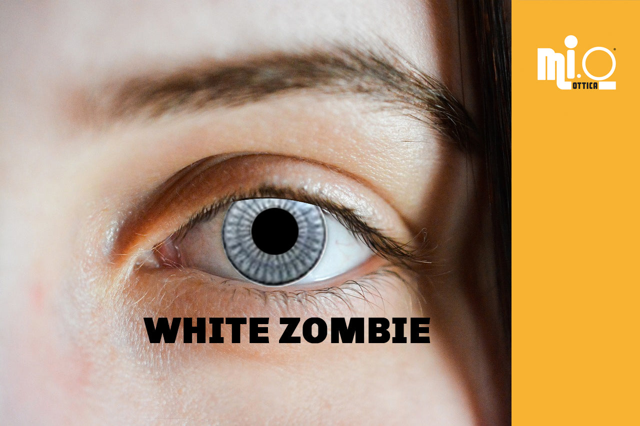 Coppia di lenti a contatto colorate WHITE ZOMBIE